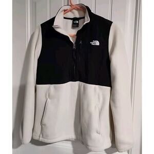 North Face Women's Candescent 1/4 Zip Jacket White/Black Size M Excellent Cond